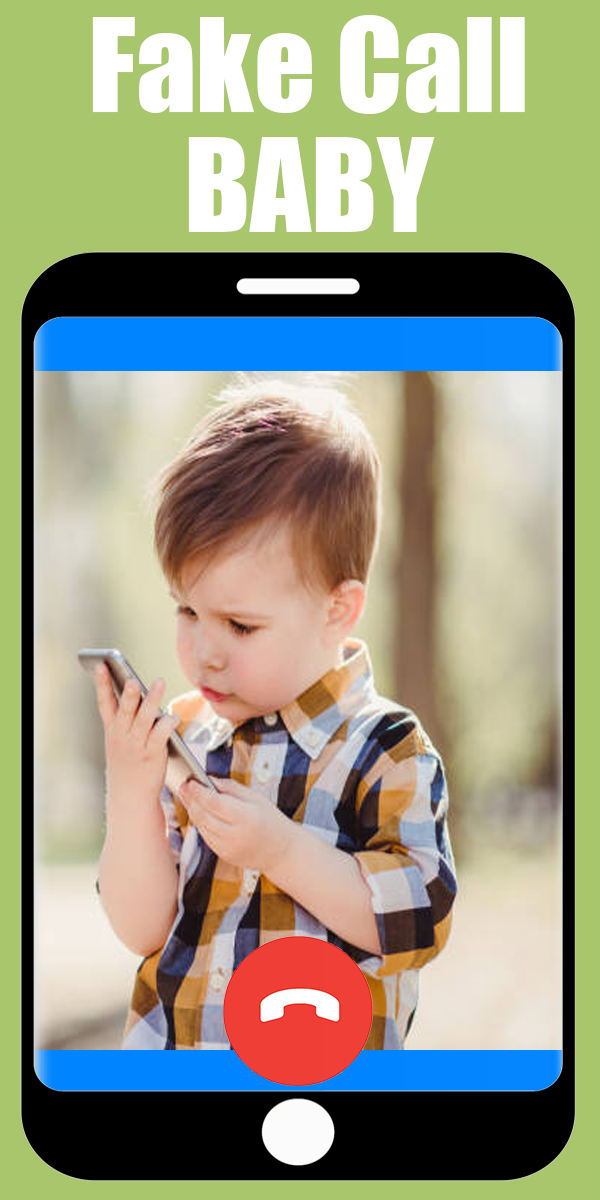 اسکرین شات 3 برنامه Fake Call Baby: Prank Video Ca
