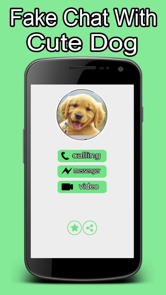 اسکرین شات 1 برنامه Cute Dog Prank Call - Fake Cal