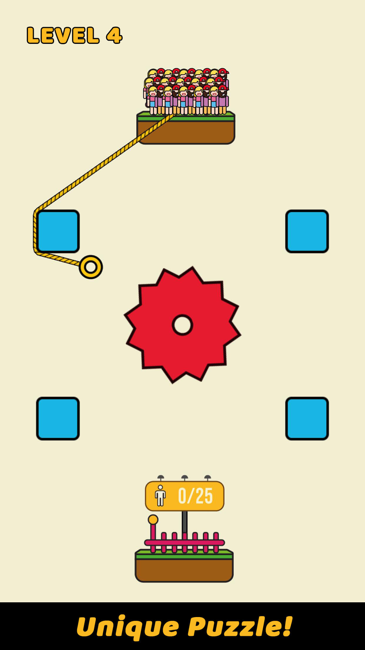 اسکرین شات 2 بازی Rope Rescue! - Unique Puzzle