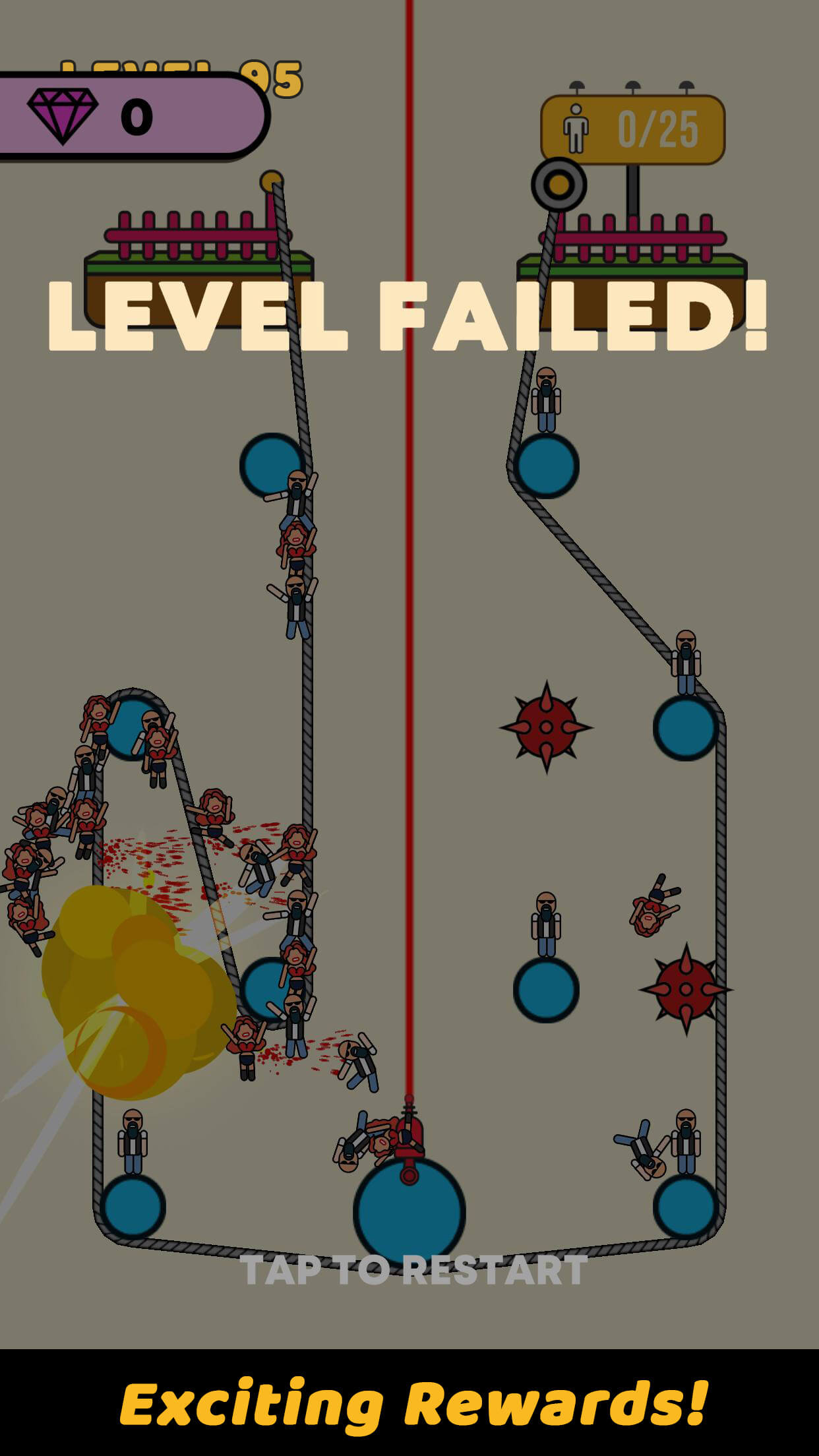 اسکرین شات 6 بازی Rope Rescue! - Unique Puzzle