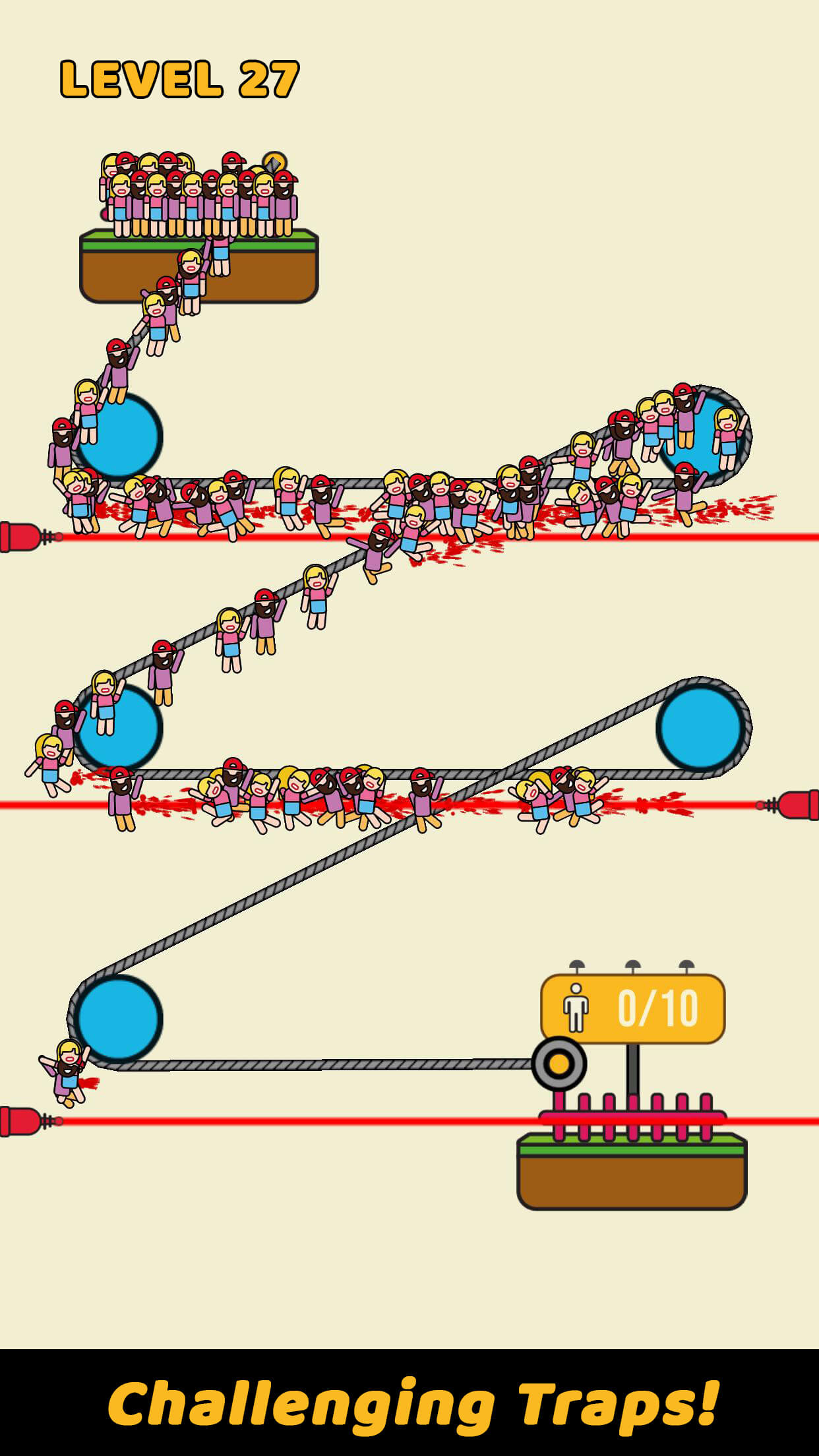 اسکرین شات 3 بازی Rope Rescue! - Unique Puzzle