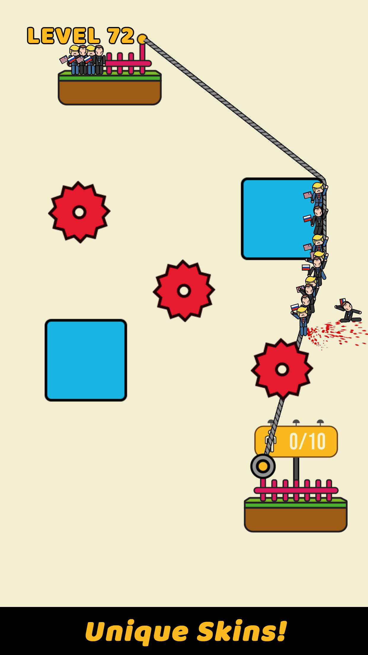 اسکرین شات 5 بازی Rope Rescue! - Unique Puzzle