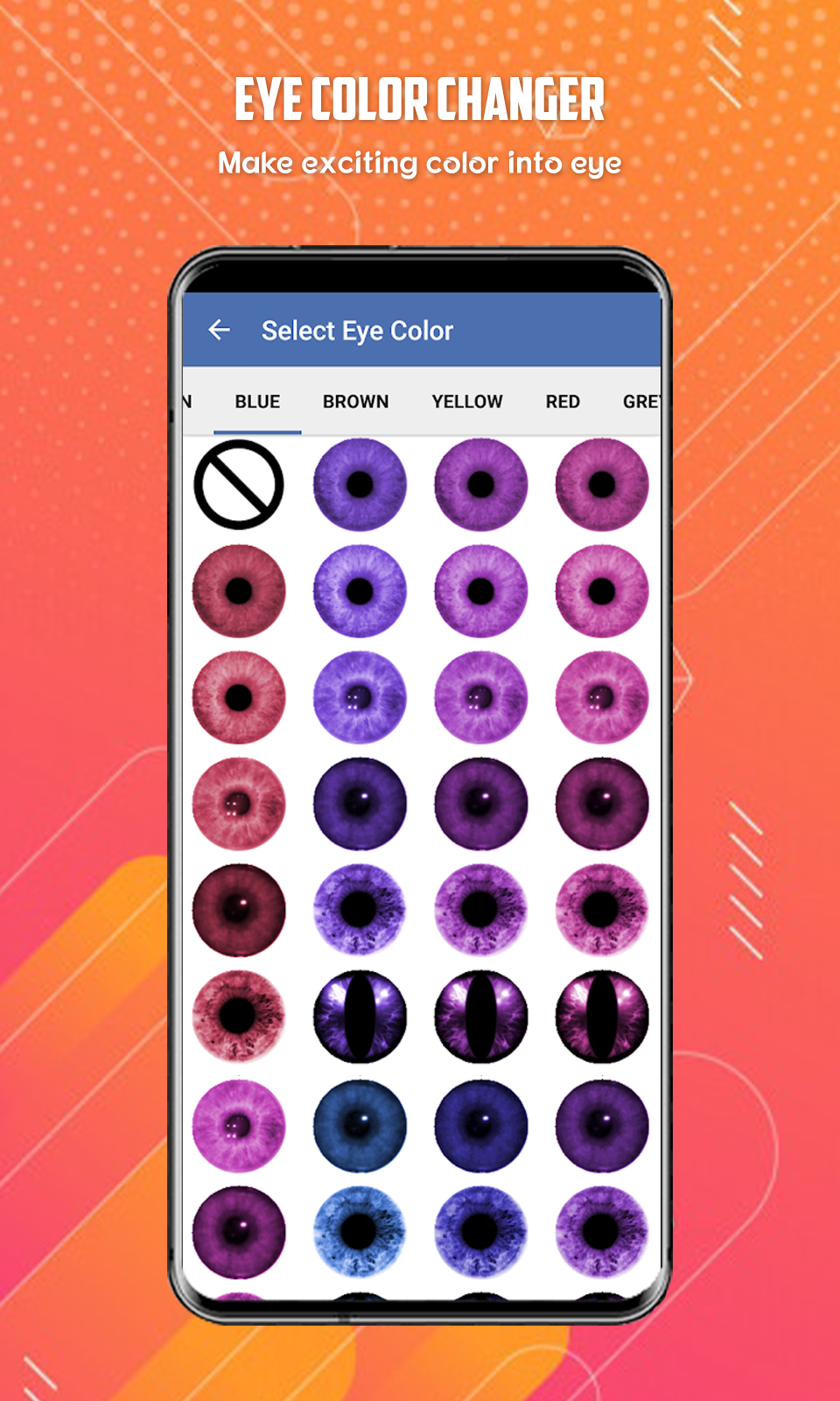 اسکرین شات 2 برنامه Eye Color Changer