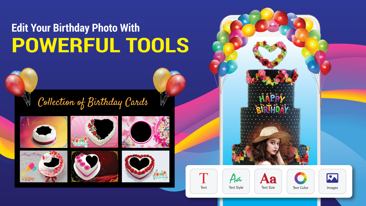 اسکرین شات 2 برنامه Name Photo On Birthday Cake