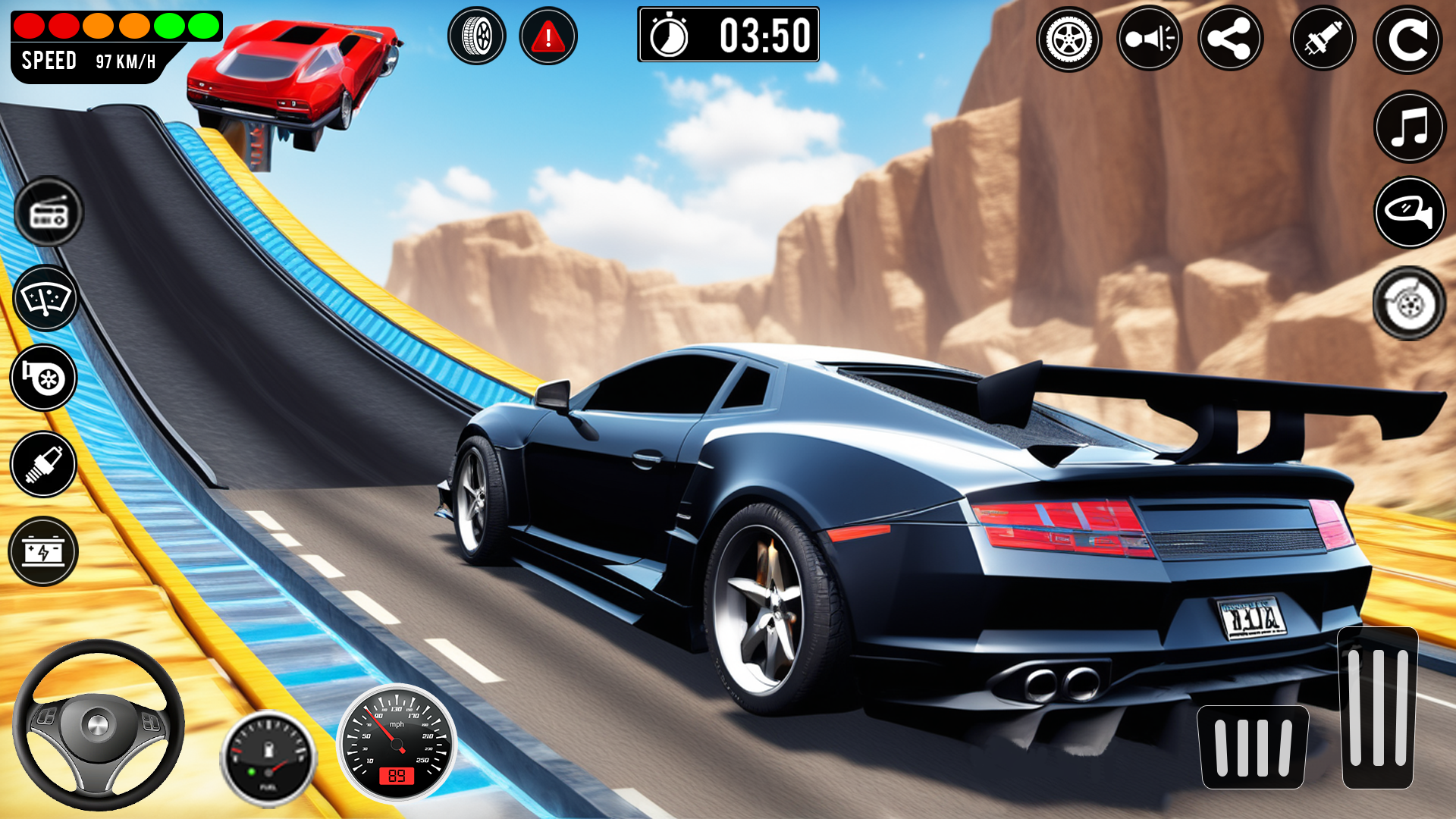 اسکرین شات 6 بازی Car Race: Car Stunts Driving