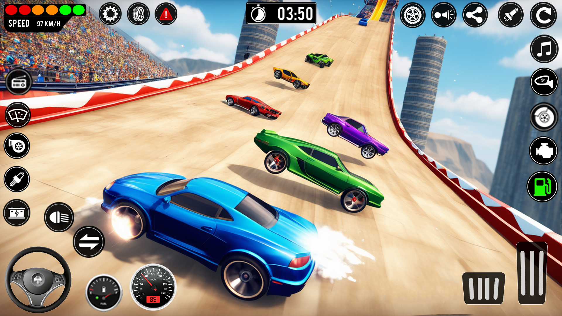 اسکرین شات 4 بازی Car Race: Car Stunts Driving