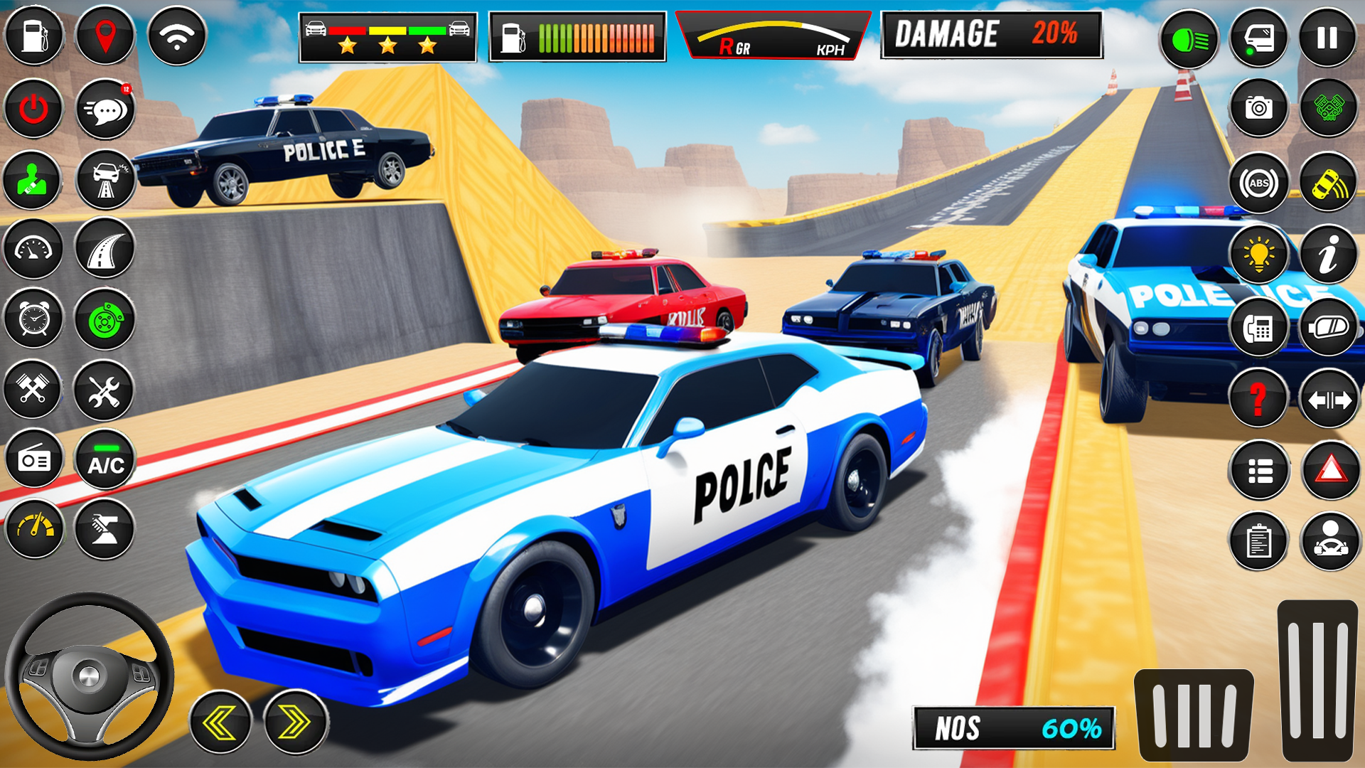 اسکرین شات 3 بازی Police GT Car Stunts: Car Race