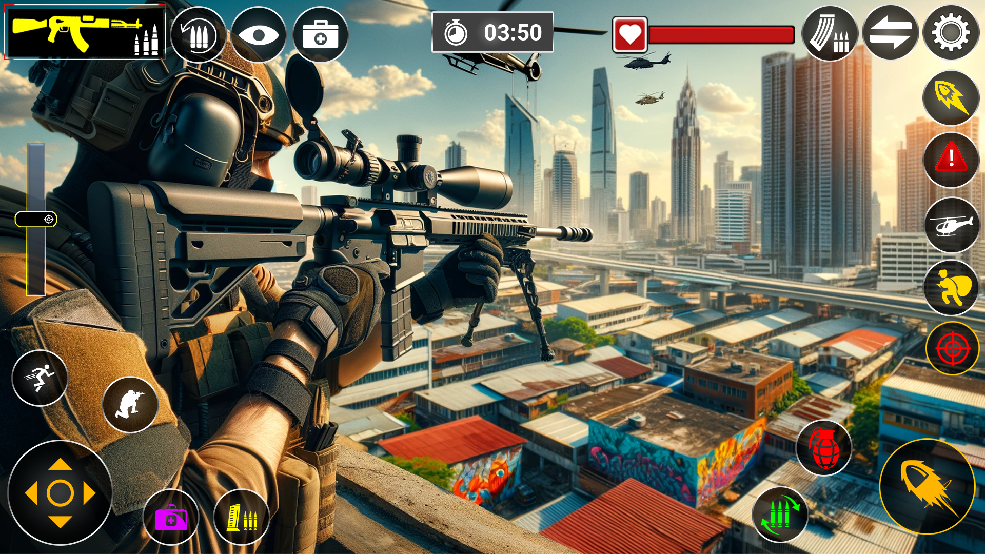 اسکرین شات 4 بازی Sniper Gun Games- FPS Shooting