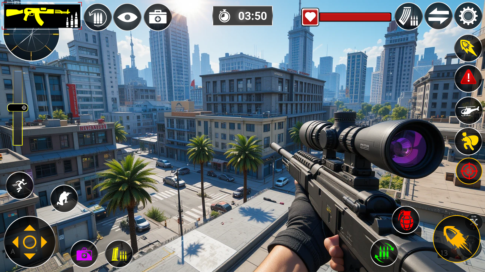 اسکرین شات 5 بازی Sniper Gun Games- FPS Shooting