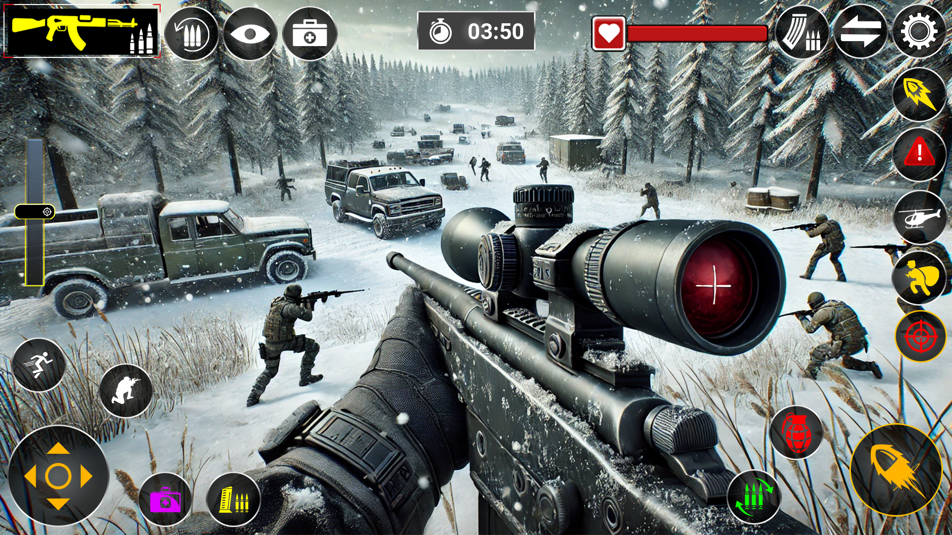 اسکرین شات 3 بازی Sniper Gun Games- FPS Shooting