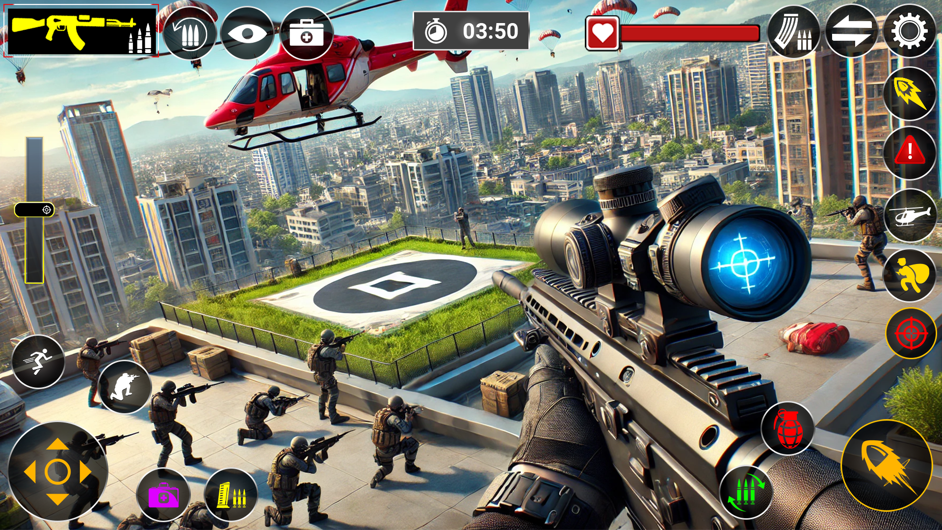 اسکرین شات 7 بازی Sniper Gun Games- FPS Shooting
