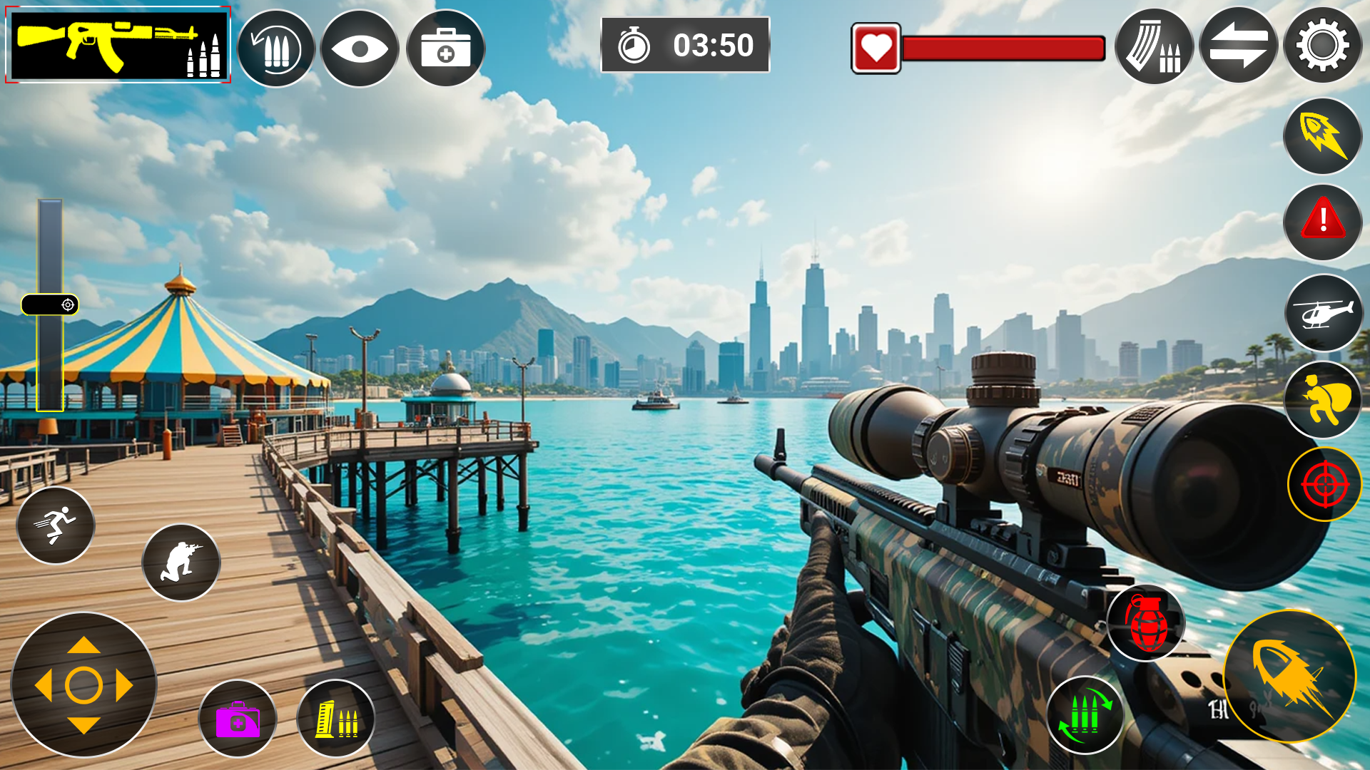 اسکرین شات 2 بازی Sniper Gun Games- FPS Shooting