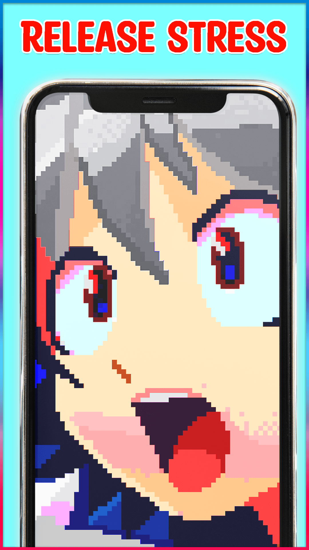 اسکرین شات 2 برنامه Anime Manga Pixel Art Coloring