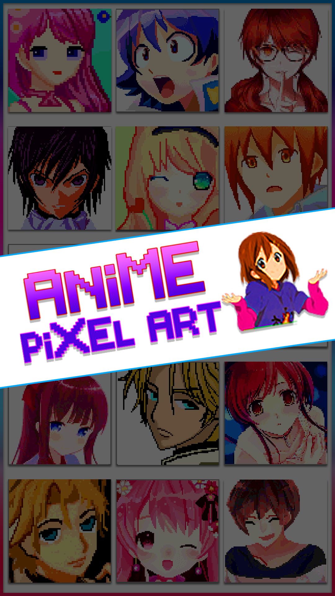 اسکرین شات 7 برنامه Anime Manga Pixel Art Coloring