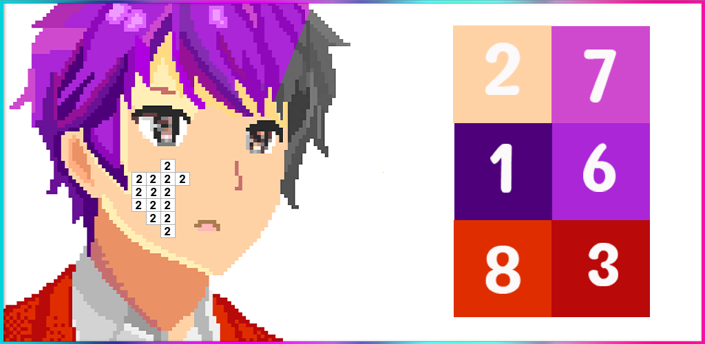اسکرین شات 8 برنامه Anime Manga Pixel Art Coloring