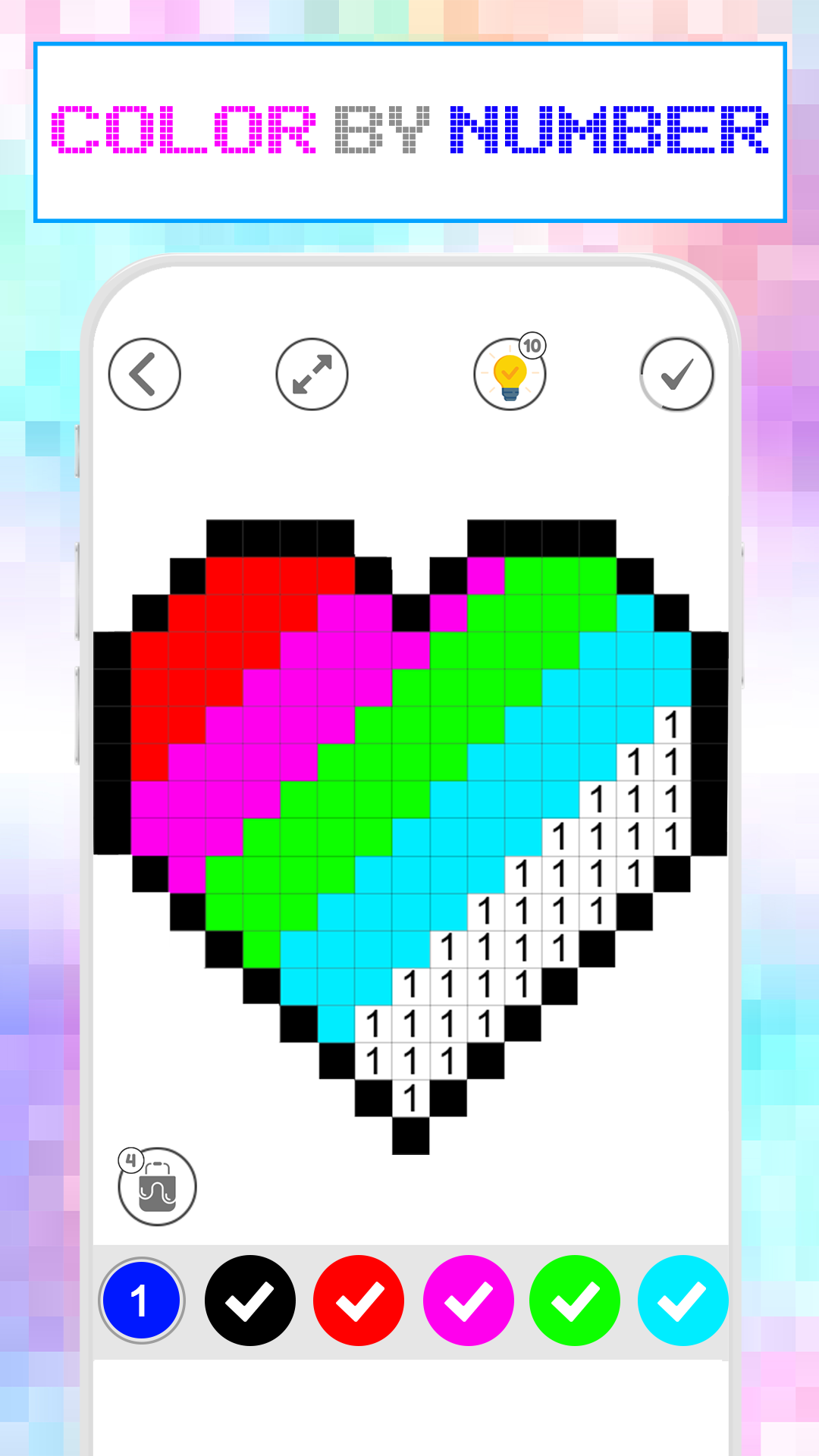 اسکرین شات 2 برنامه Pixel Art Book Paint By Number