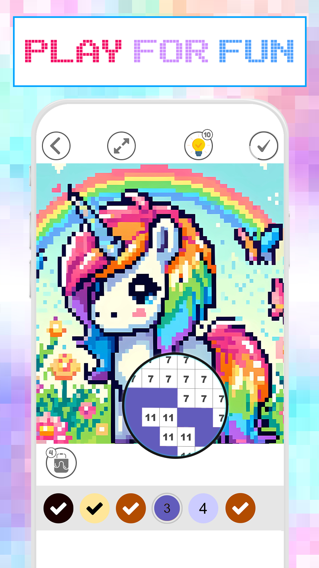اسکرین شات 4 برنامه Pixel Art Book Paint By Number