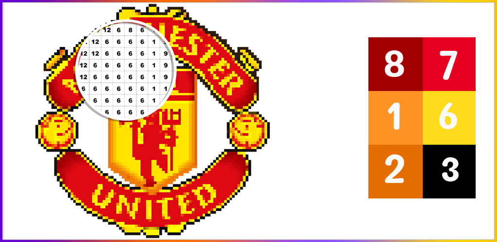 اسکرین شات 3 برنامه Football Pixel Art Coloring