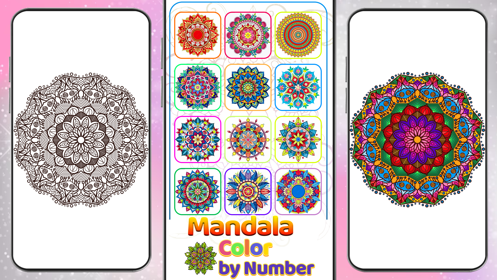 اسکرین شات 5 برنامه Mandala Color by Number Book