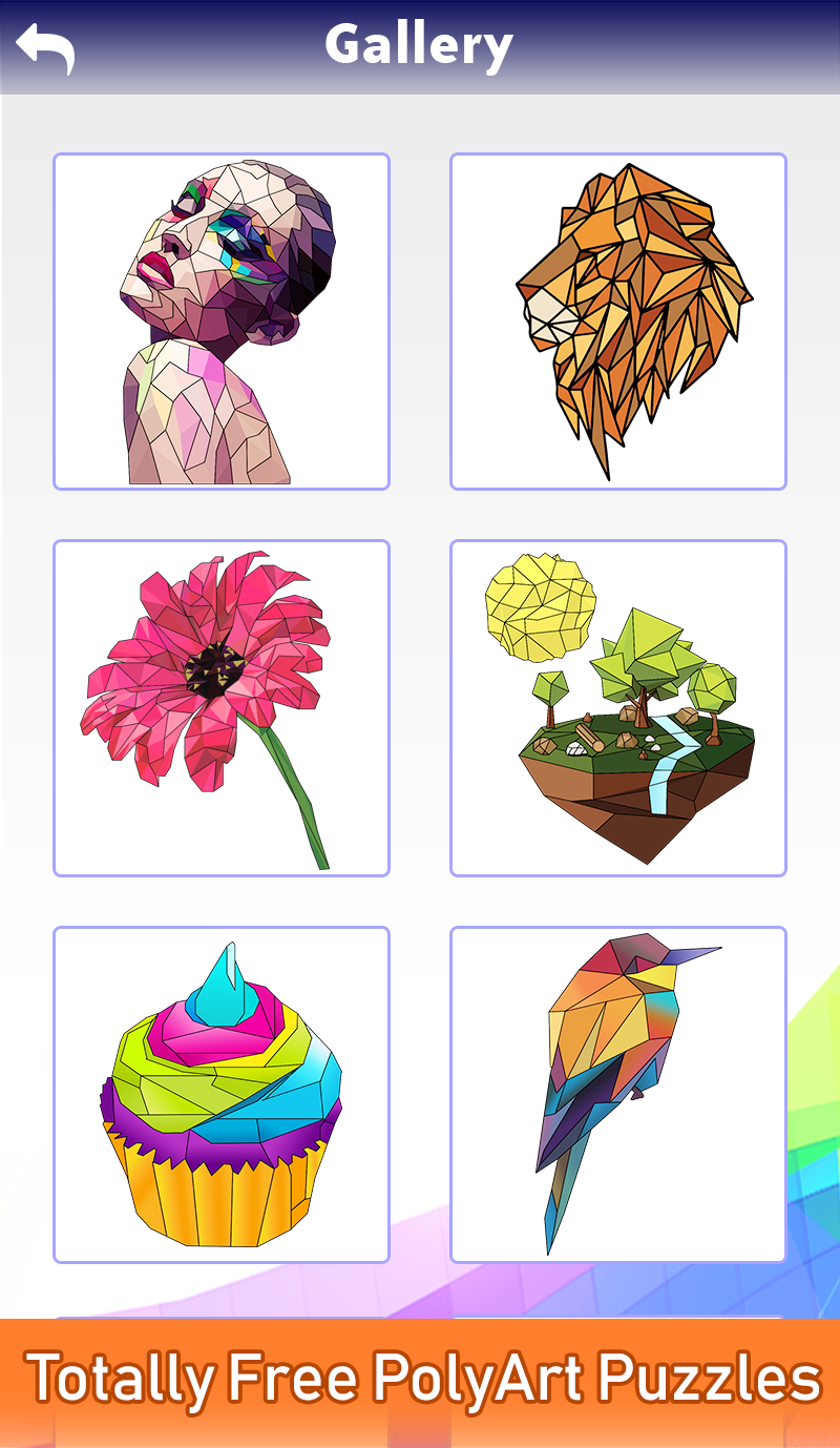 اسکرین شات 1 برنامه Poly Art Color By Number Puzz