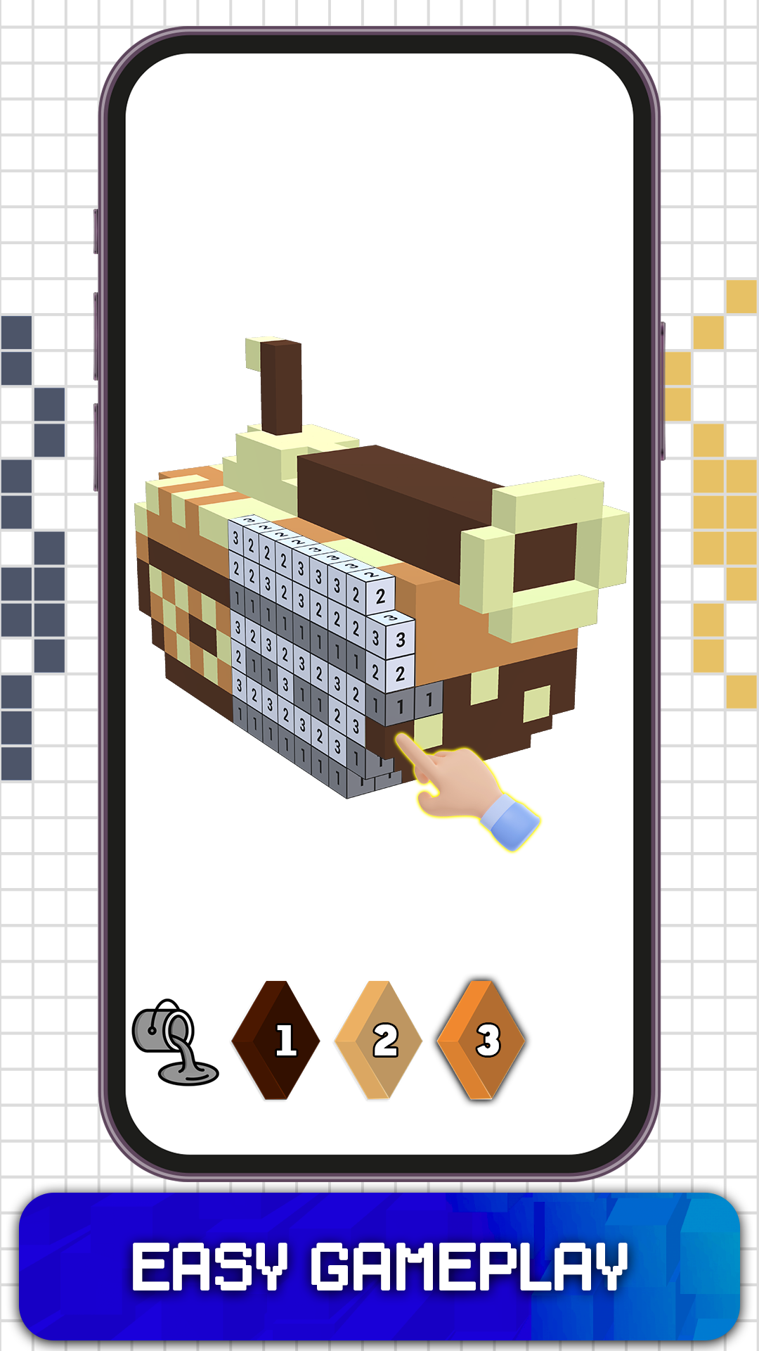 اسکرین شات 7 برنامه 3D Color by Number Voxel