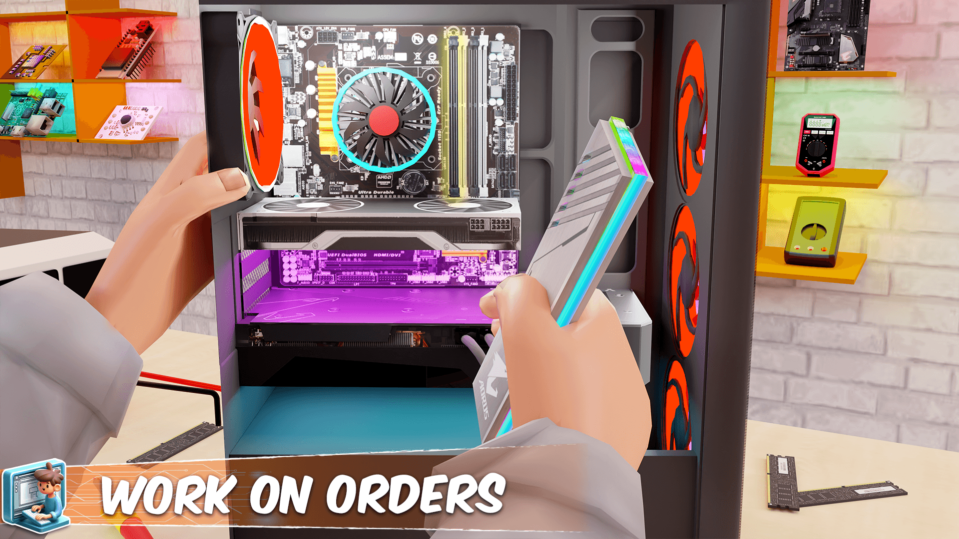 اسکرین شات 4 بازی PC Builder 3D - PC Simulator