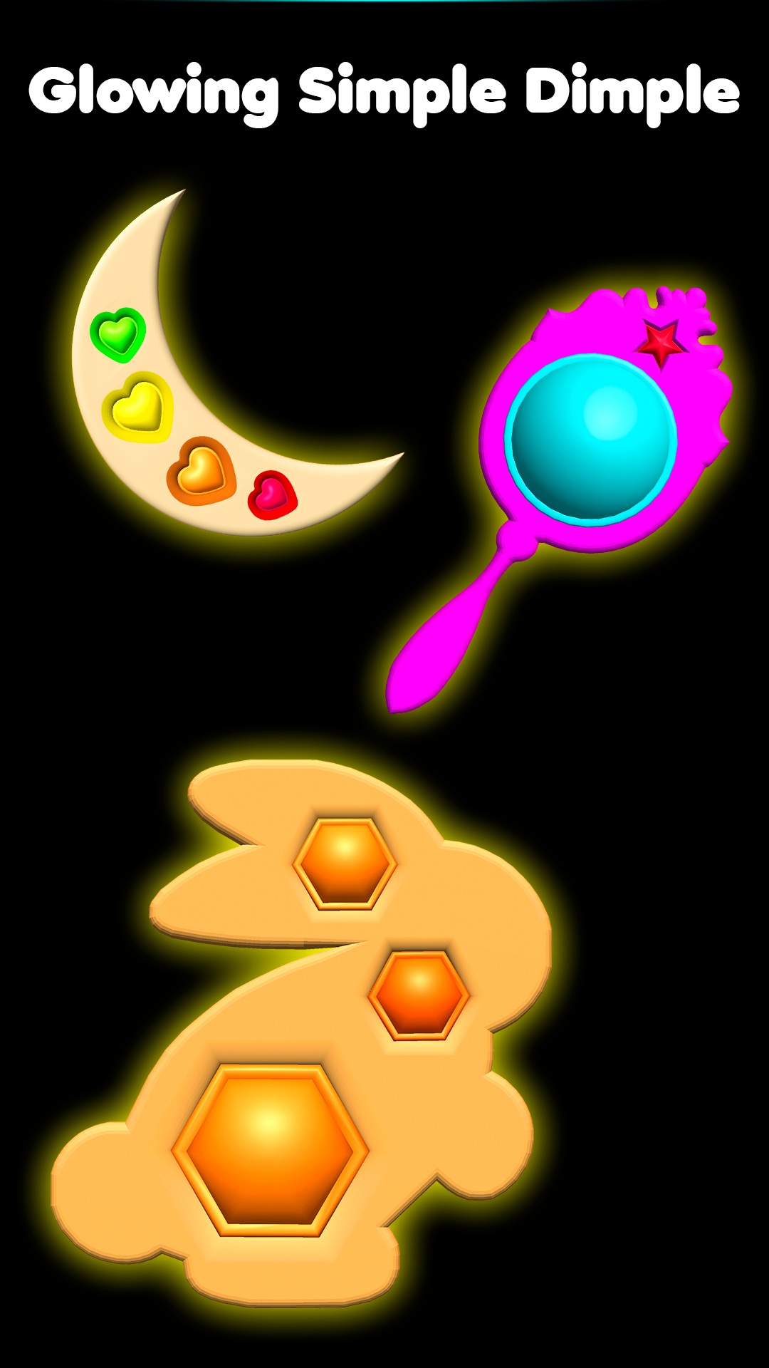 اسکرین شات 2 بازی Pop It Glow Antistress Fidgets