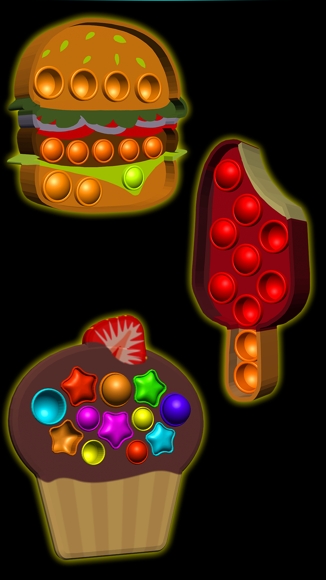 اسکرین شات 8 بازی Pop It Glow Antistress Fidgets
