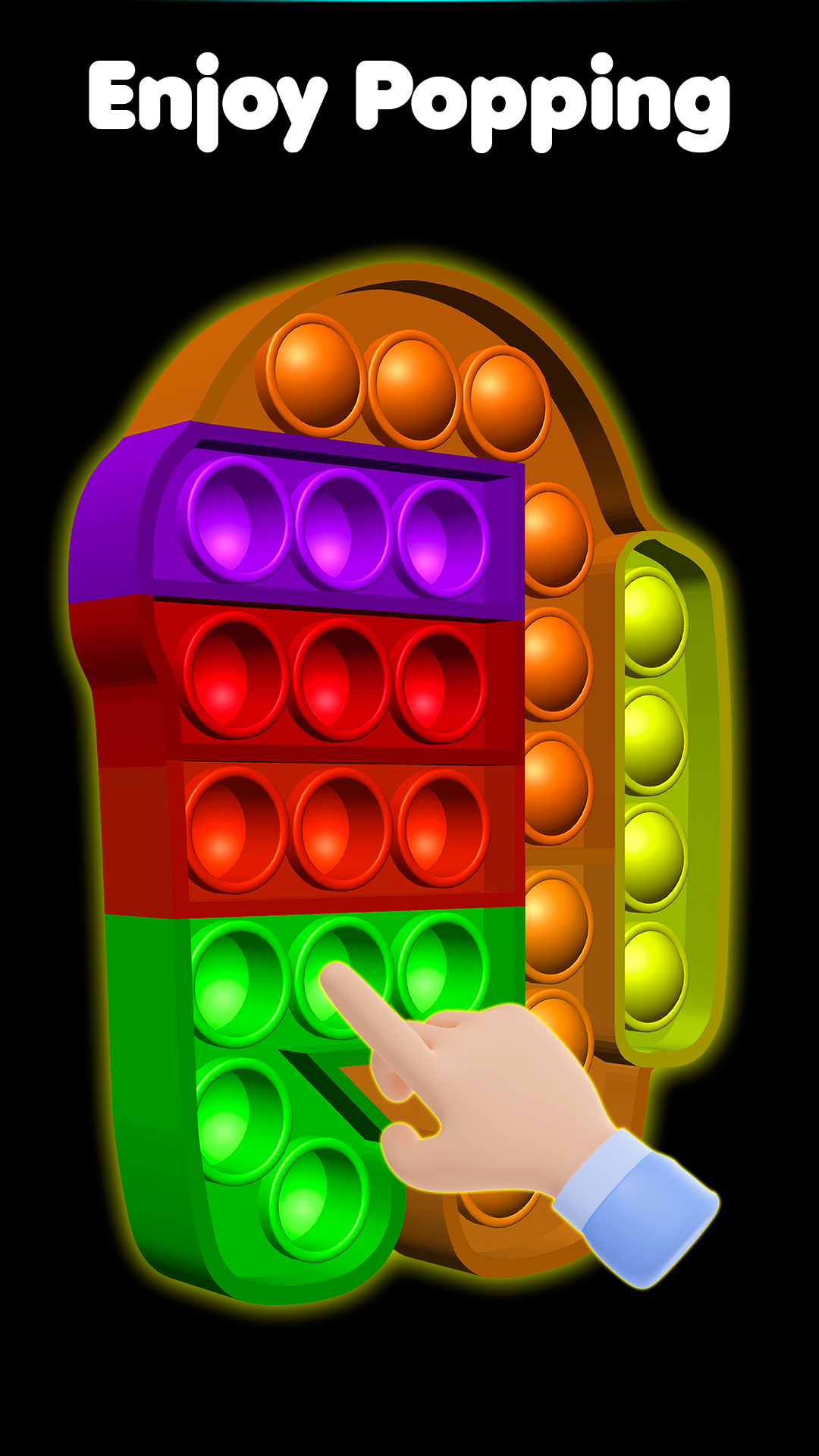 اسکرین شات 1 بازی Pop It Glow Antistress Fidgets