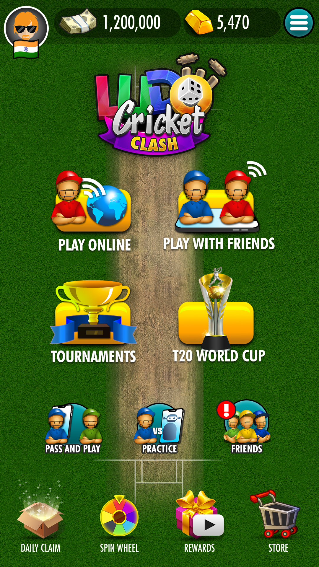 اسکرین شات 2 بازی Ludo Cricket Clash™