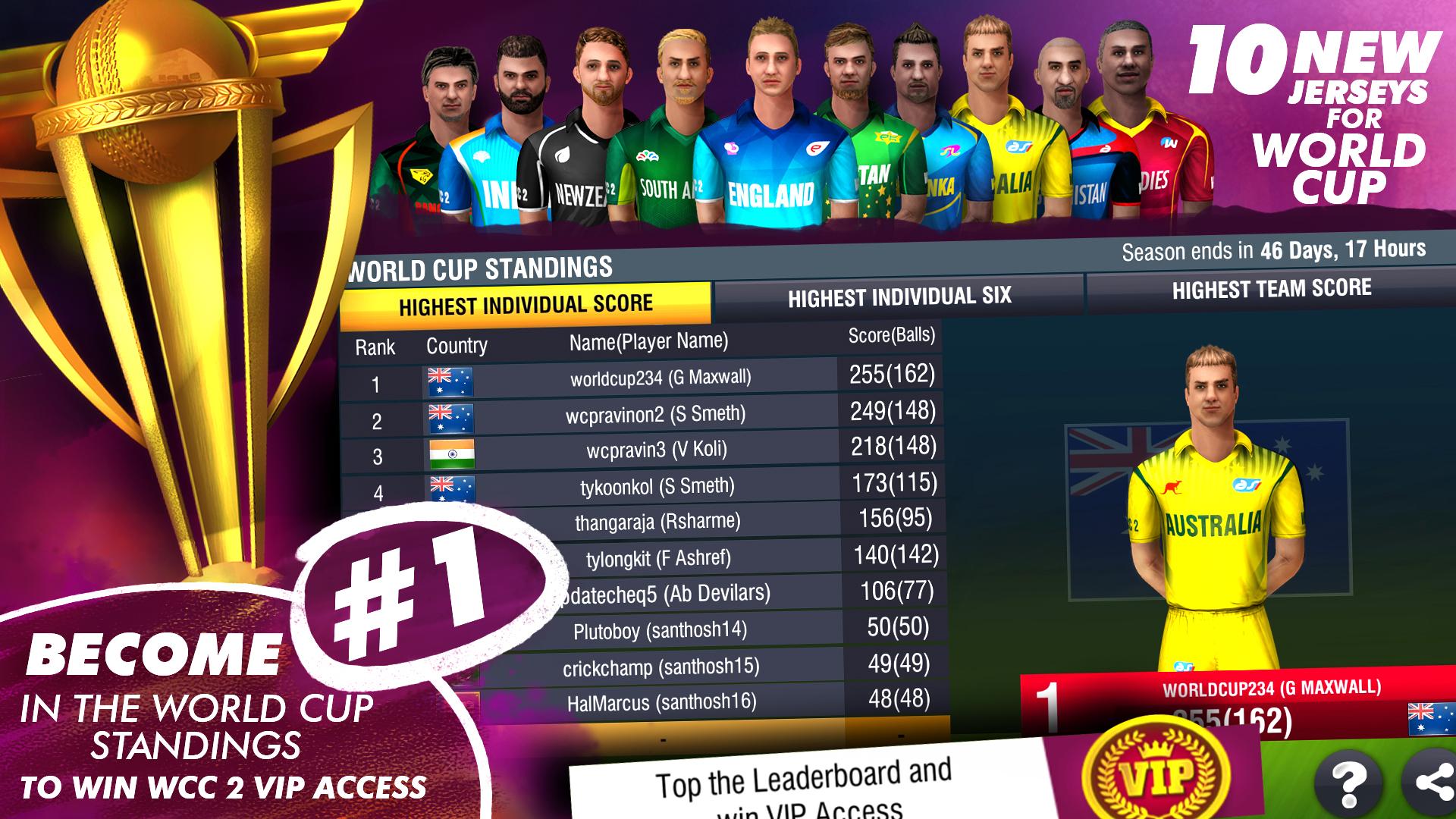 اسکرین شات 7 بازی World Cricket Championship 2
