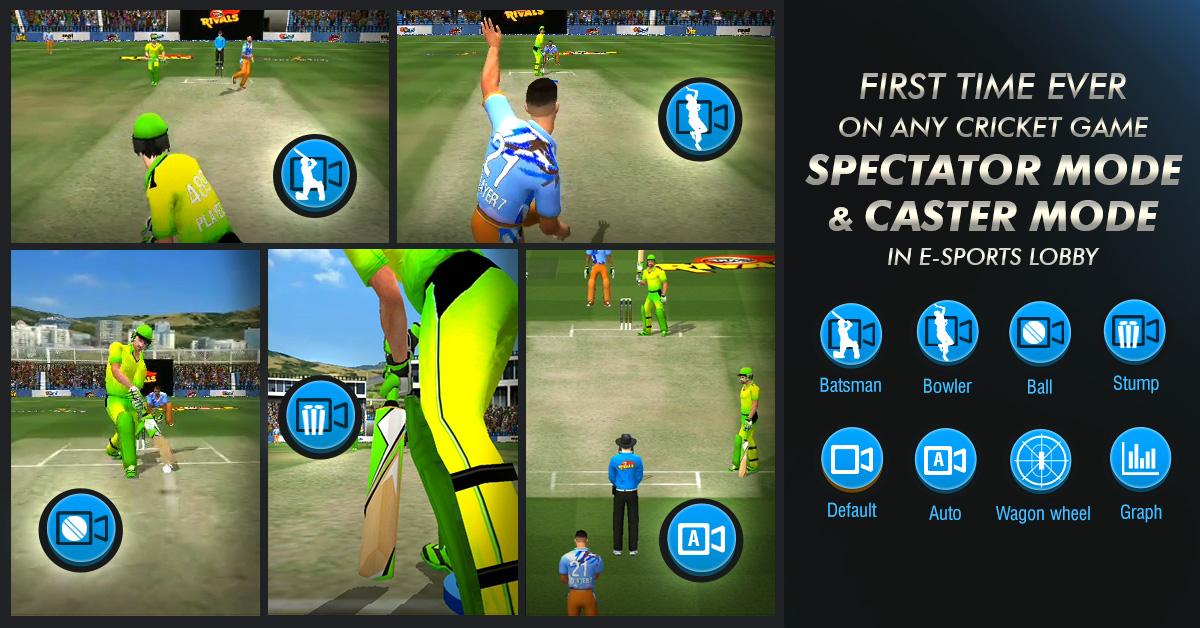 اسکرین شات 5 بازی WCC Rivals Cricket Multiplayer