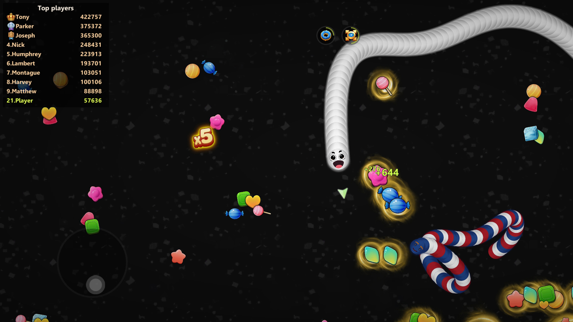 اسکرین شات 1 بازی Snake Zone.io - Hungry Game