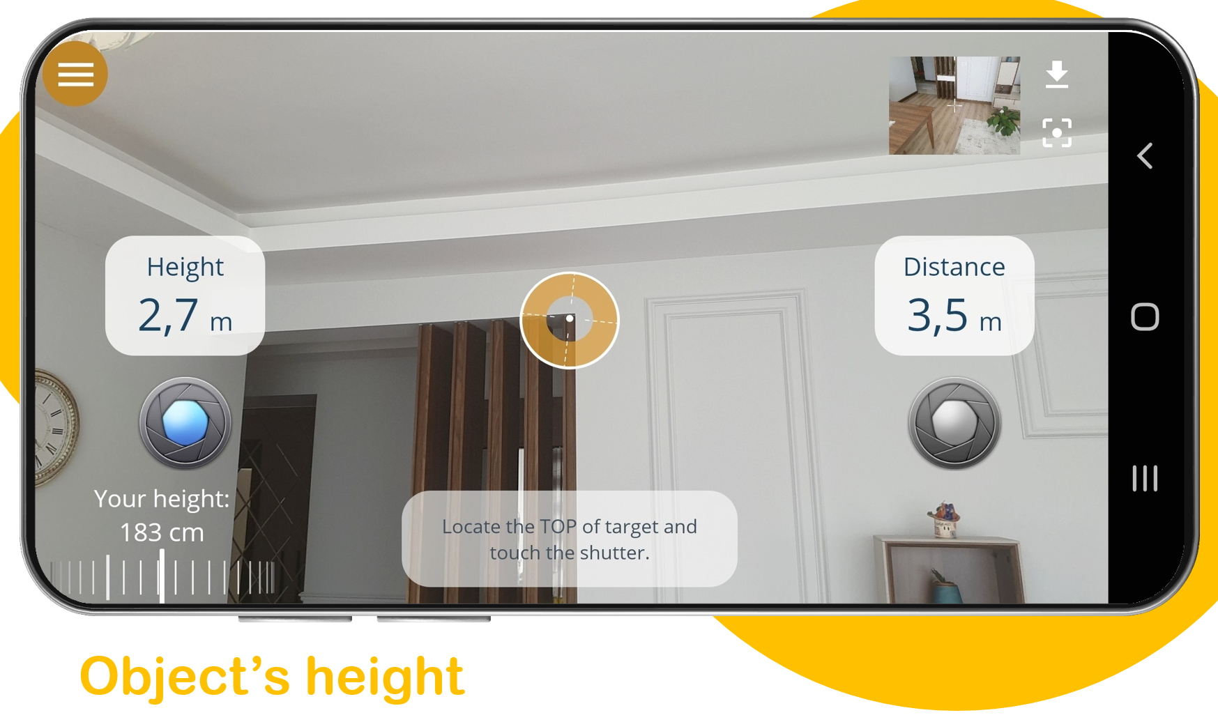 اسکرین شات 2 برنامه Distance Meter