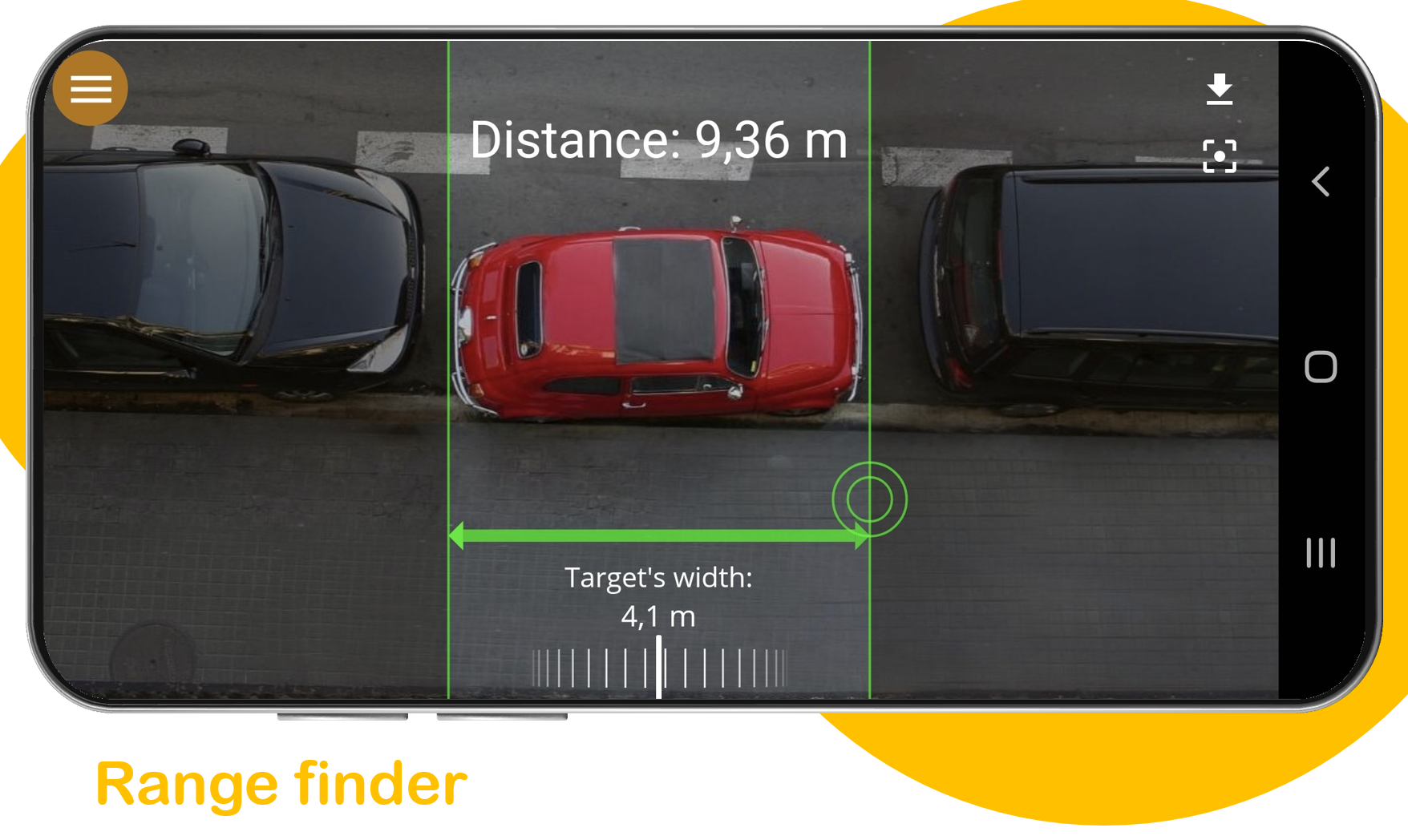 اسکرین شات برنامه Distance Meter 7