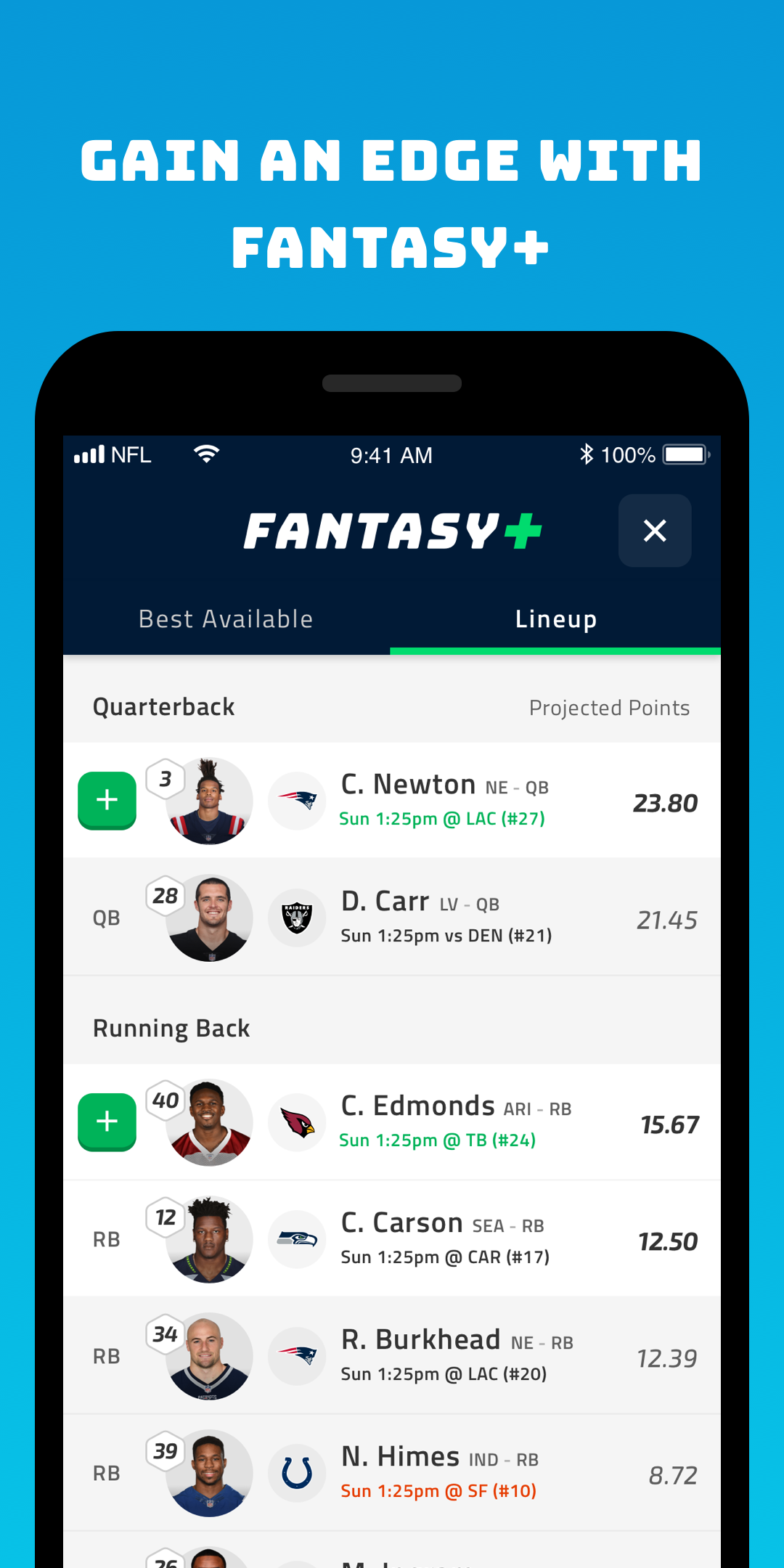 اسکرین شات 5 برنامه NFL Fantasy Football