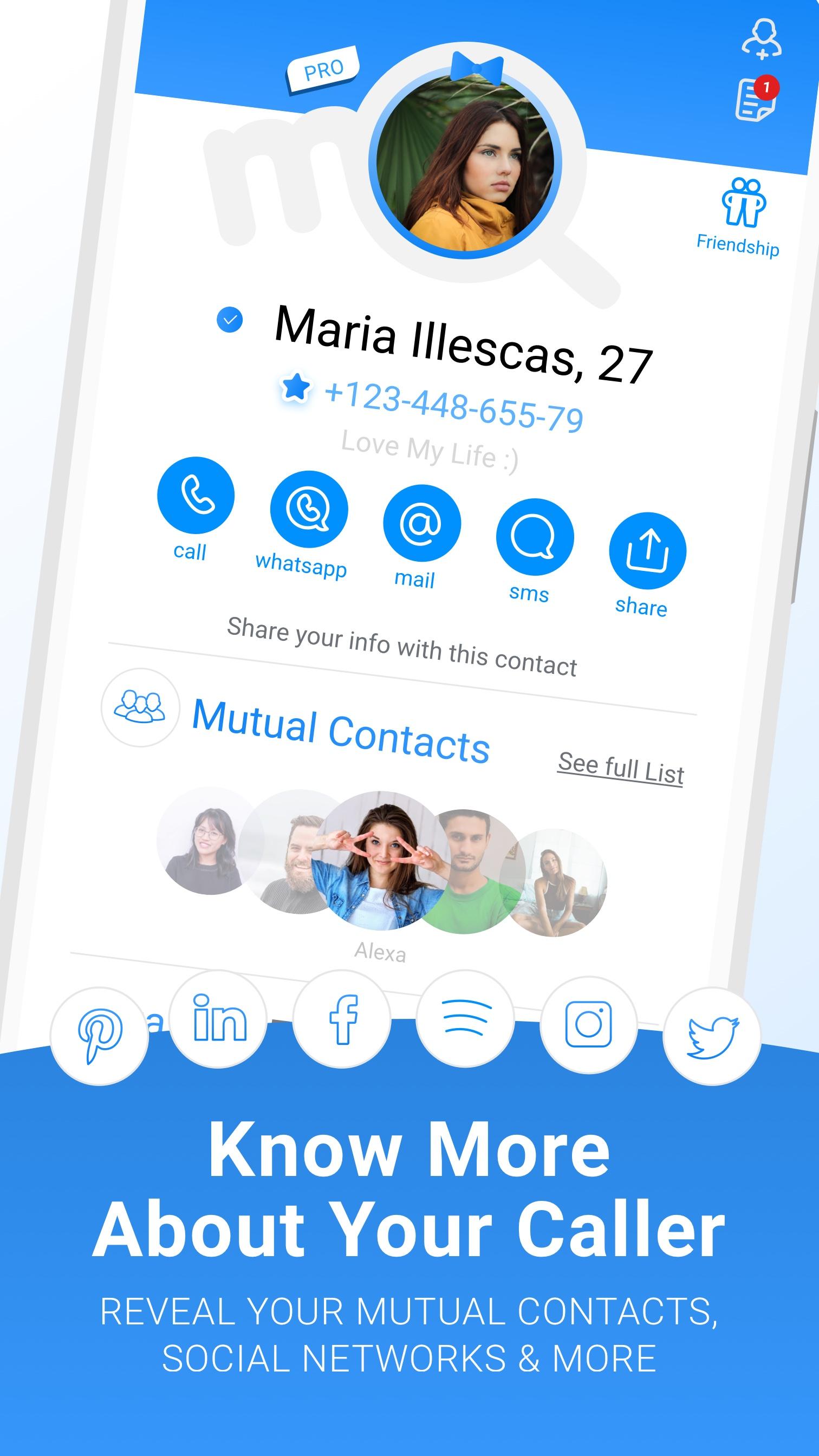 اسکرین شات 3 برنامه Me - Caller ID & Spam Blocker