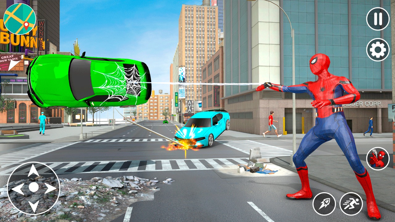 اسکرین شات 5 بازی Spiderman Miami Rope Hero 3D
