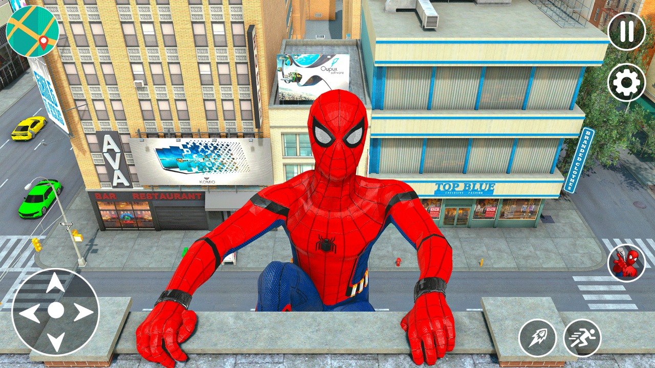 اسکرین شات 3 بازی Spiderman Miami Rope Hero 3D