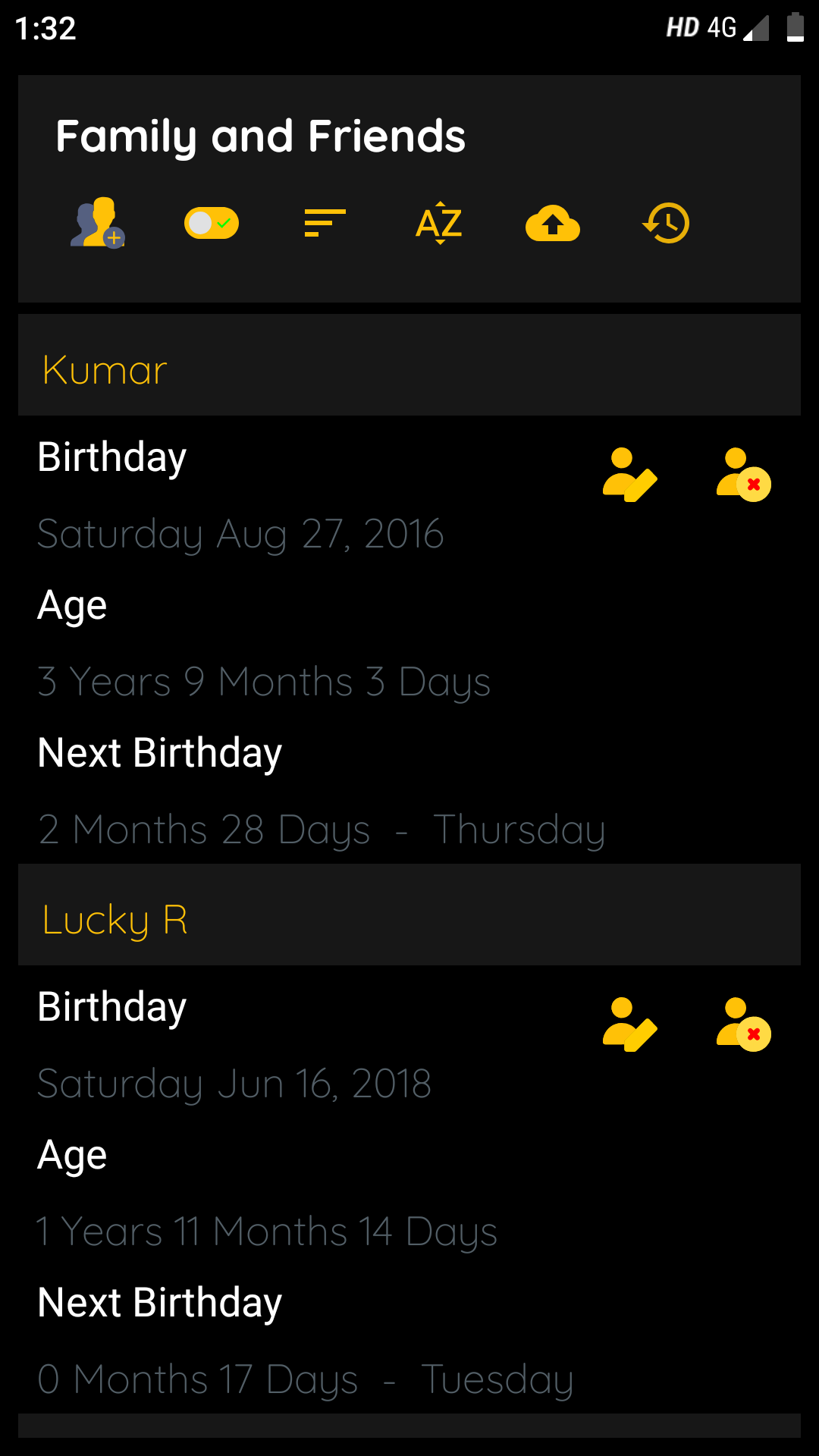 اسکرین شات 5 برنامه Age Calculator