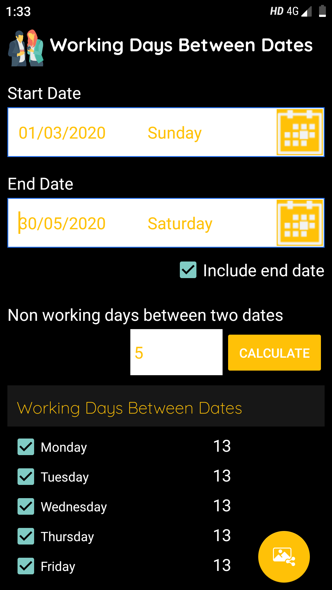 اسکرین شات 7 برنامه Age Calculator