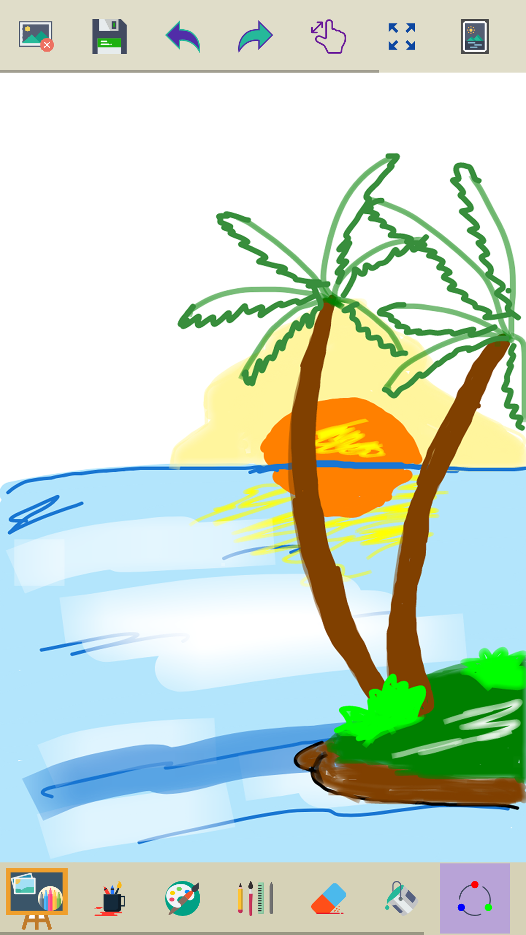 اسکرین شات 2 برنامه Kids Paint