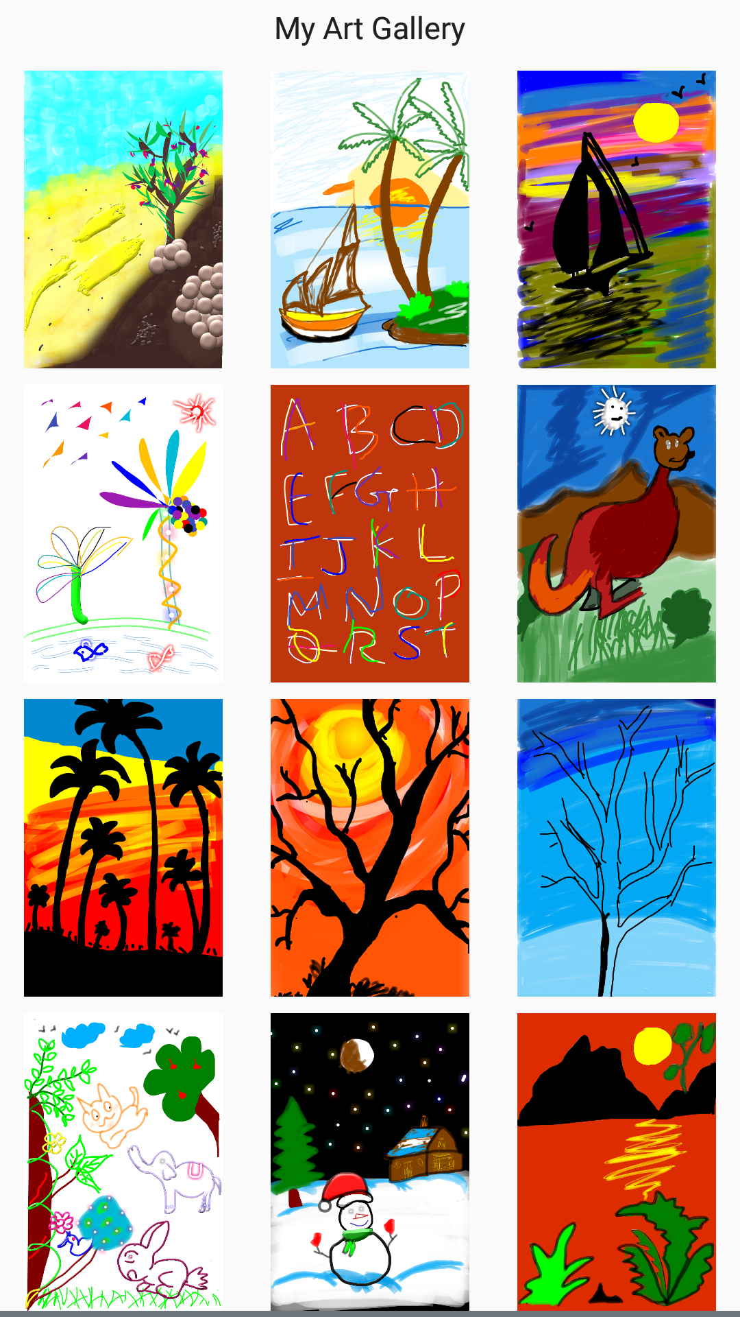 اسکرین شات 4 برنامه Magic Slate - Color & Draw