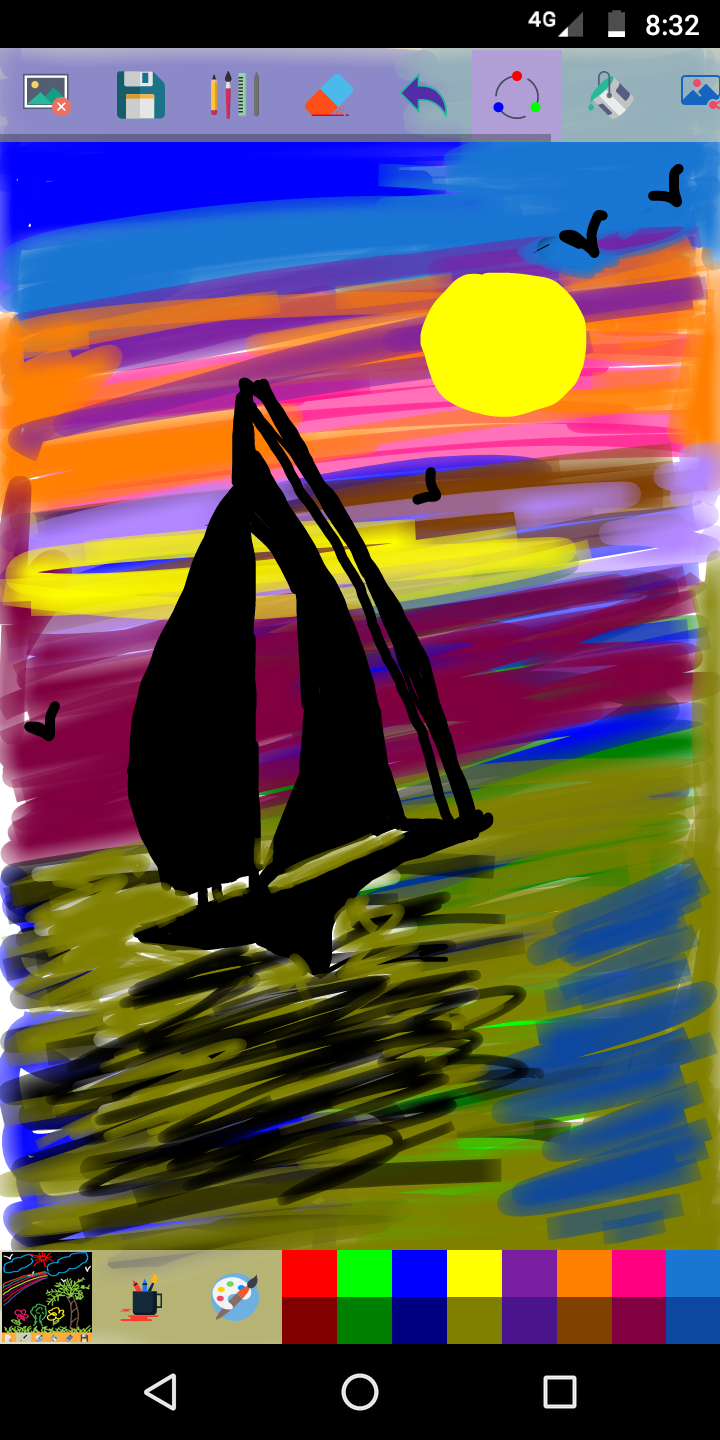 اسکرین شات 3 برنامه Magic Slate - Color & Draw