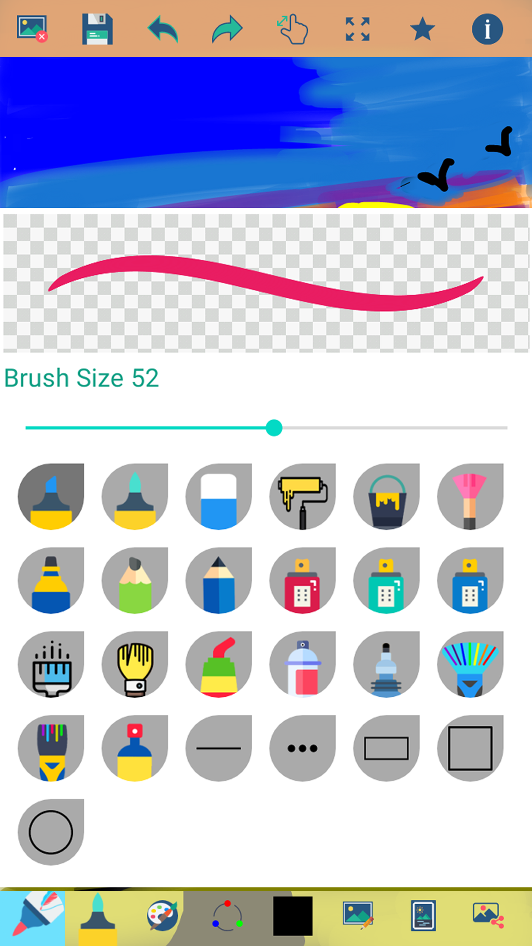 اسکرین شات 2 برنامه Markers draw, sketch & paint