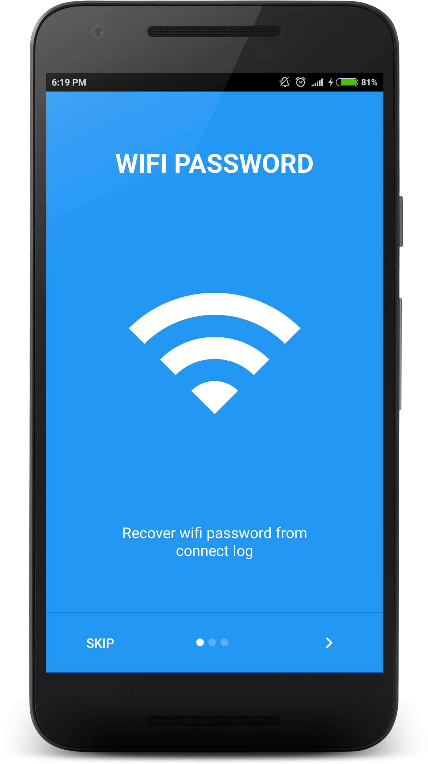 اسکرین شات 1 برنامه Wifi Password Recovery
