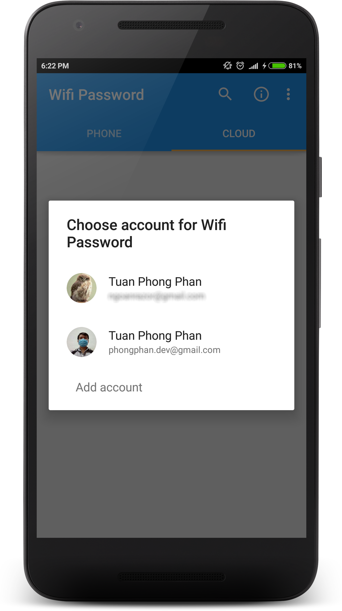 اسکرین شات 5 برنامه Wifi Password Recovery
