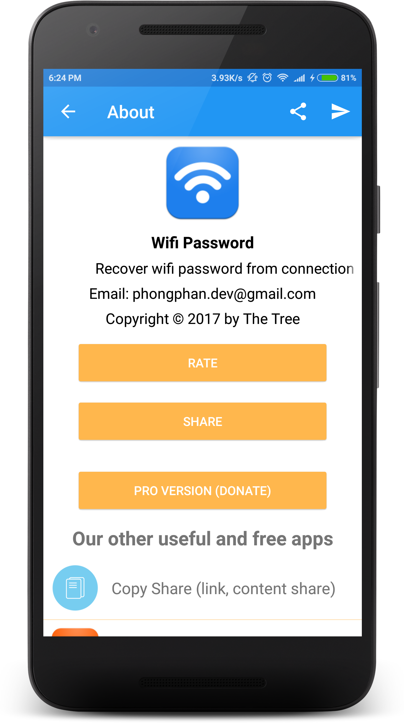 اسکرین شات 8 برنامه Wifi Password Recovery
