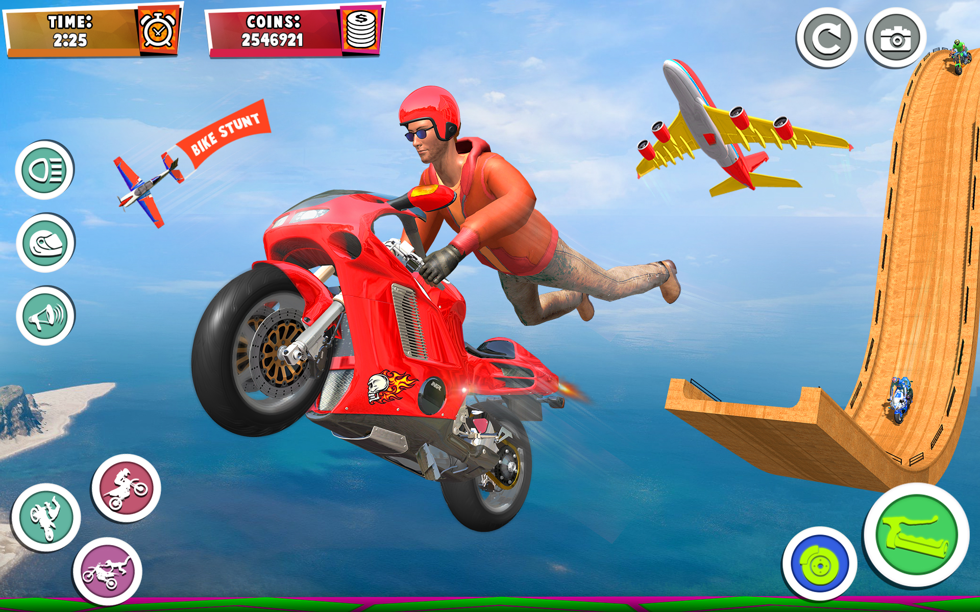 اسکرین شات 5 برنامه Bike Racing Game : Bike Stunts