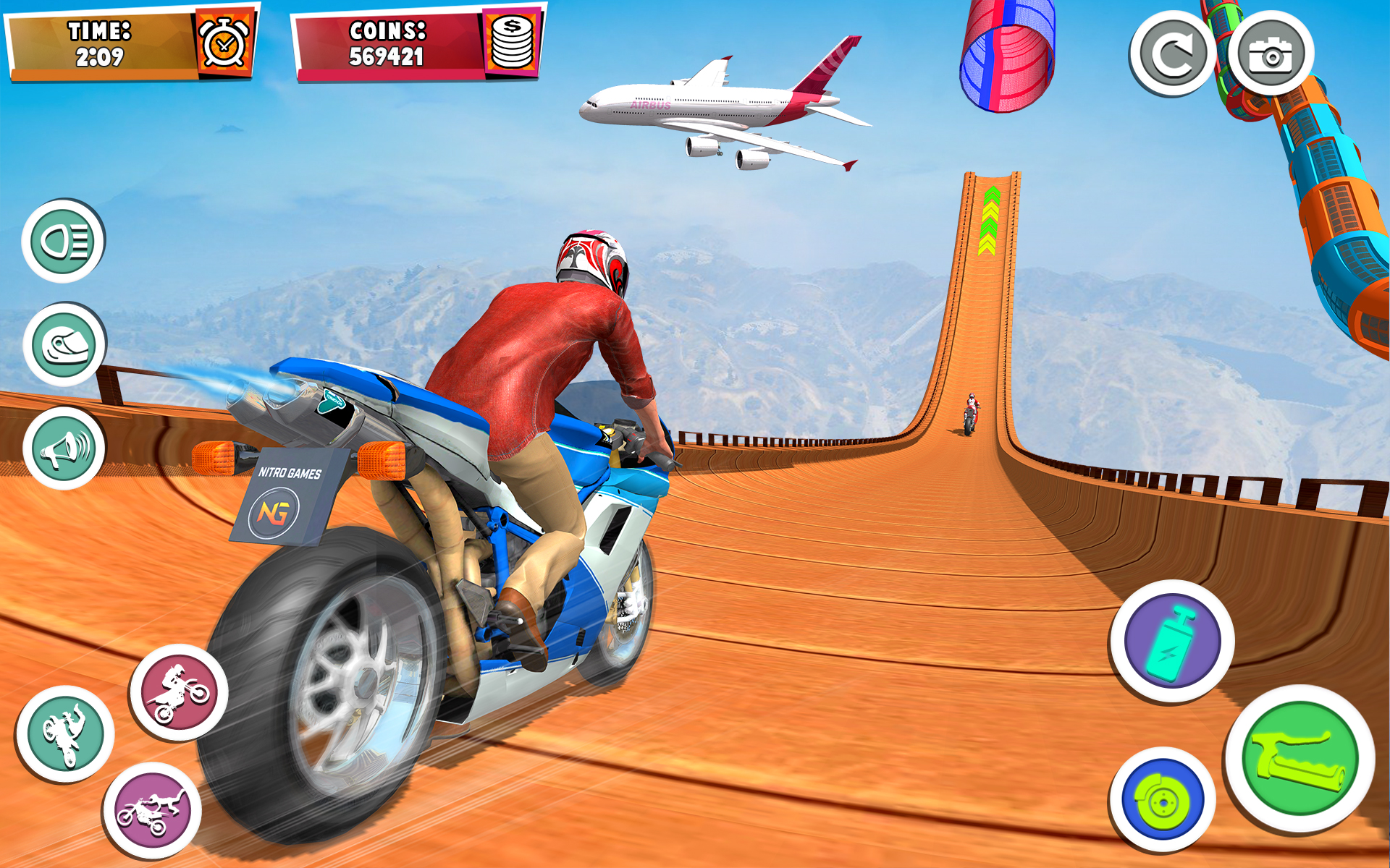 اسکرین شات 3 برنامه Bike Racing Game : Bike Stunts